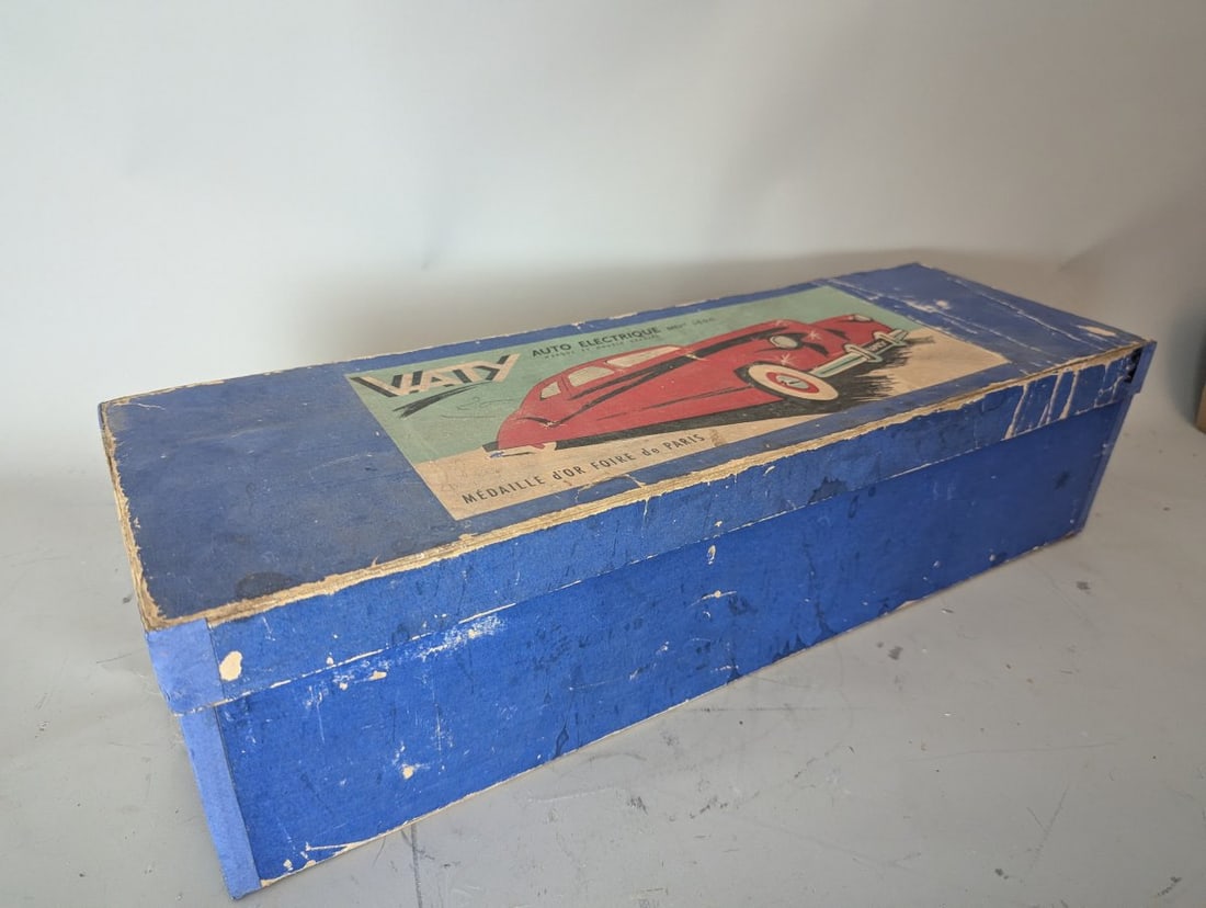 Vaty Auto Electrique Toy Car Set with Controller and Box Vintage French Collectible - 9