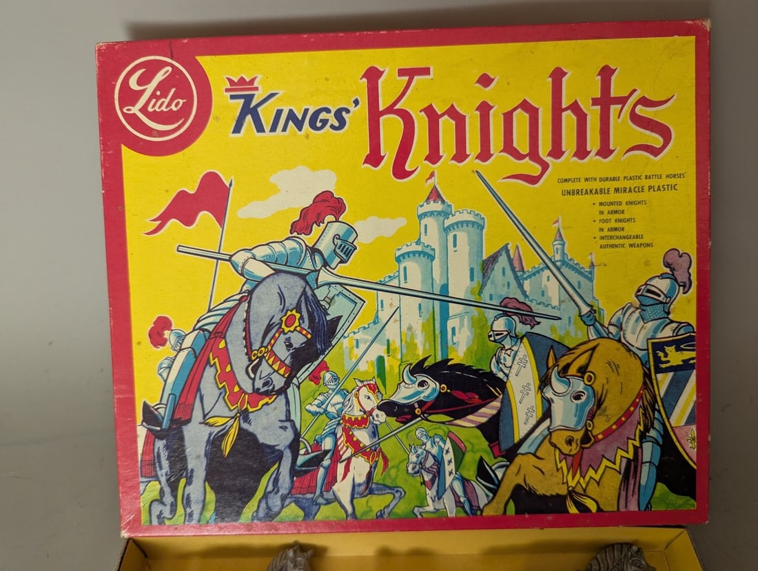 Lido Kings Knights Toy Soldier Playset Vintage New Old Stock Collectible Figures - 2