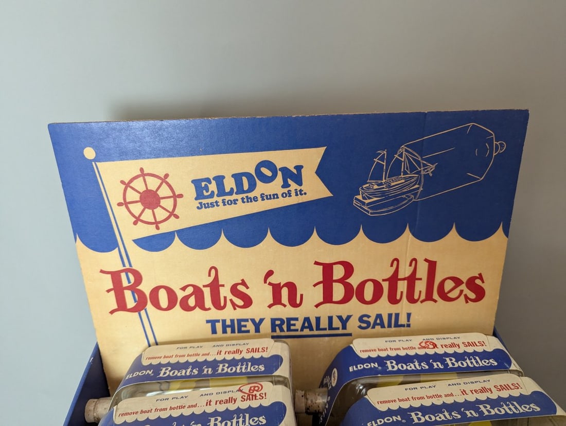 Eldon Vintage Boats n Bottles Store Display Complete Set 1966 Rare Collectible Toys - 2