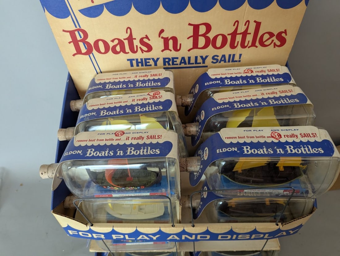 Eldon Vintage Boats n Bottles Store Display Complete Set 1966 Rare Collectible Toys - 3