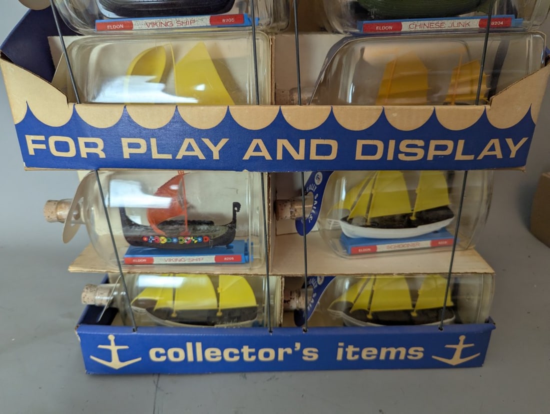 Eldon Vintage Boats n Bottles Store Display Complete Set 1966 Rare Collectible Toys - 4