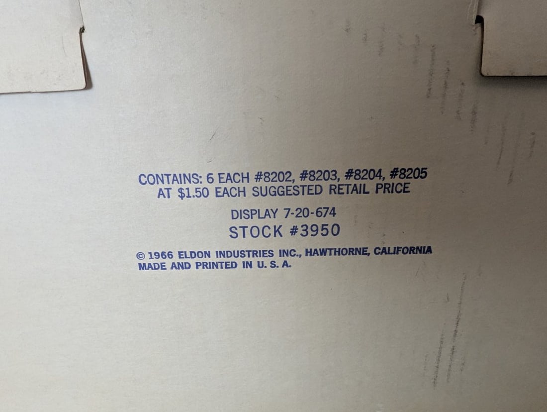 Eldon Vintage Boats n Bottles Store Display Complete Set 1966 Rare Collectible Toys - 7
