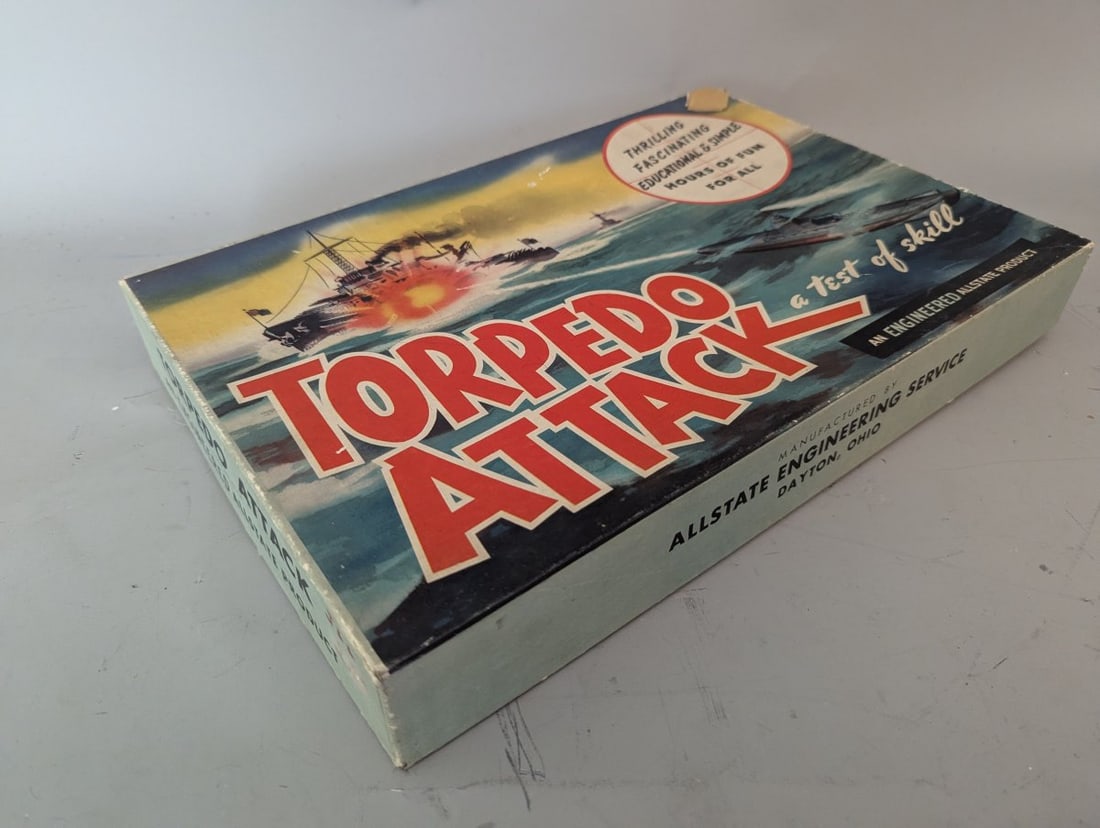 Vintage Torpedo Attack Naval Game by Allstate Engineering Rare Collectible - 5
