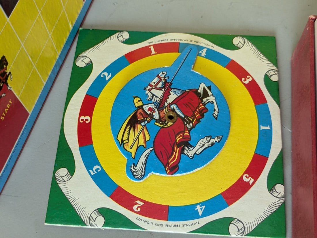 Vintage 1954 Prince Valiant A Game of Valor Board Game by Transogram Harold Foster - 5
