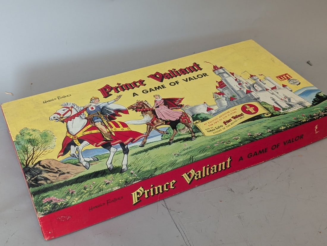 Vintage 1954 Prince Valiant A Game of Valor Board Game by Transogram Harold Foster - 9
