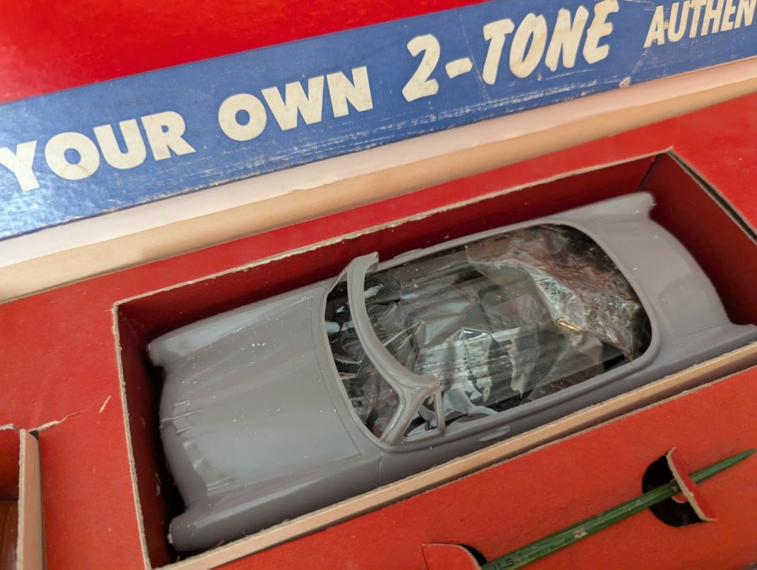 Vintage 1950s 3 Car Assembly Kit Pontiac Catalina Ford Convertible Studebaker Starliner - 5