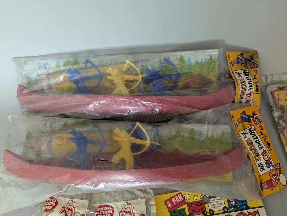 Vintage Assorted Plastic Toys Lot Grand Prix Lido Irwin Tri-Play Collectible NOS - 12