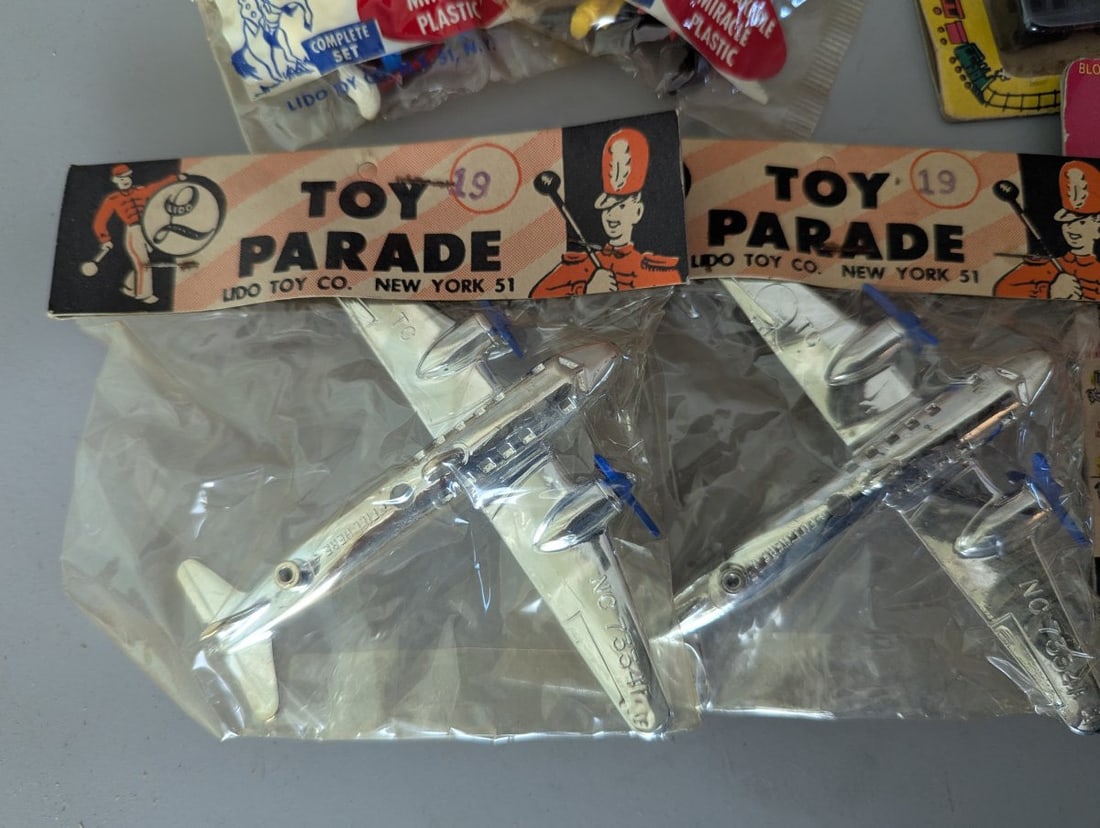 Vintage Assorted Plastic Toys Lot Grand Prix Lido Irwin Tri-Play Collectible NOS - 2