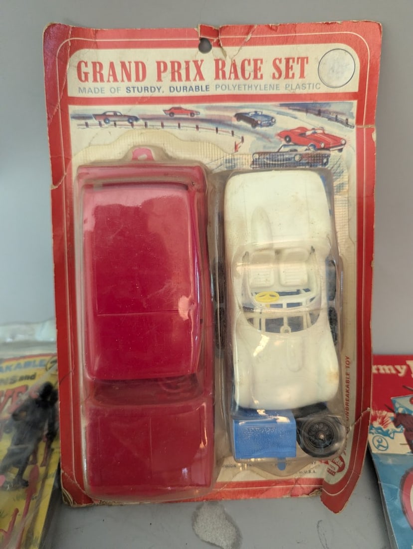 Vintage Assorted Plastic Toys Lot Grand Prix Lido Irwin Tri-Play Collectible NOS - 8