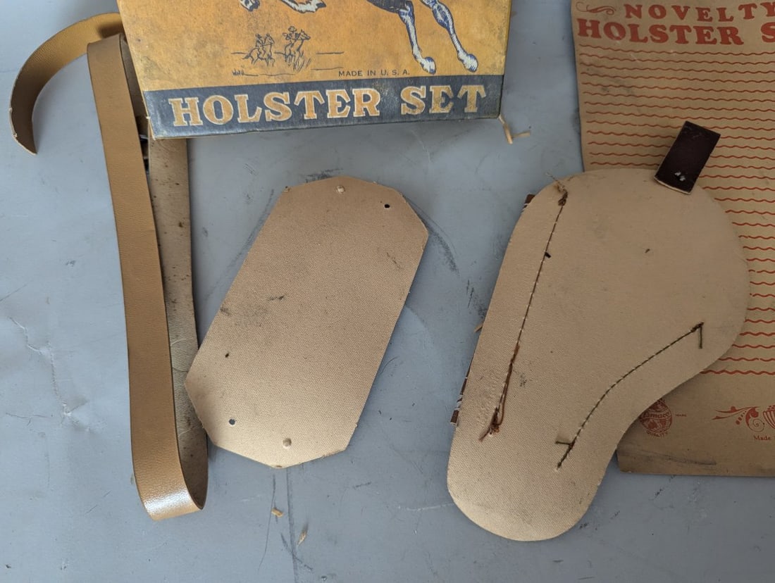 Vintage Amsco Far-West Ranger Holster Set New Old Stock Cowboy Toy - 5