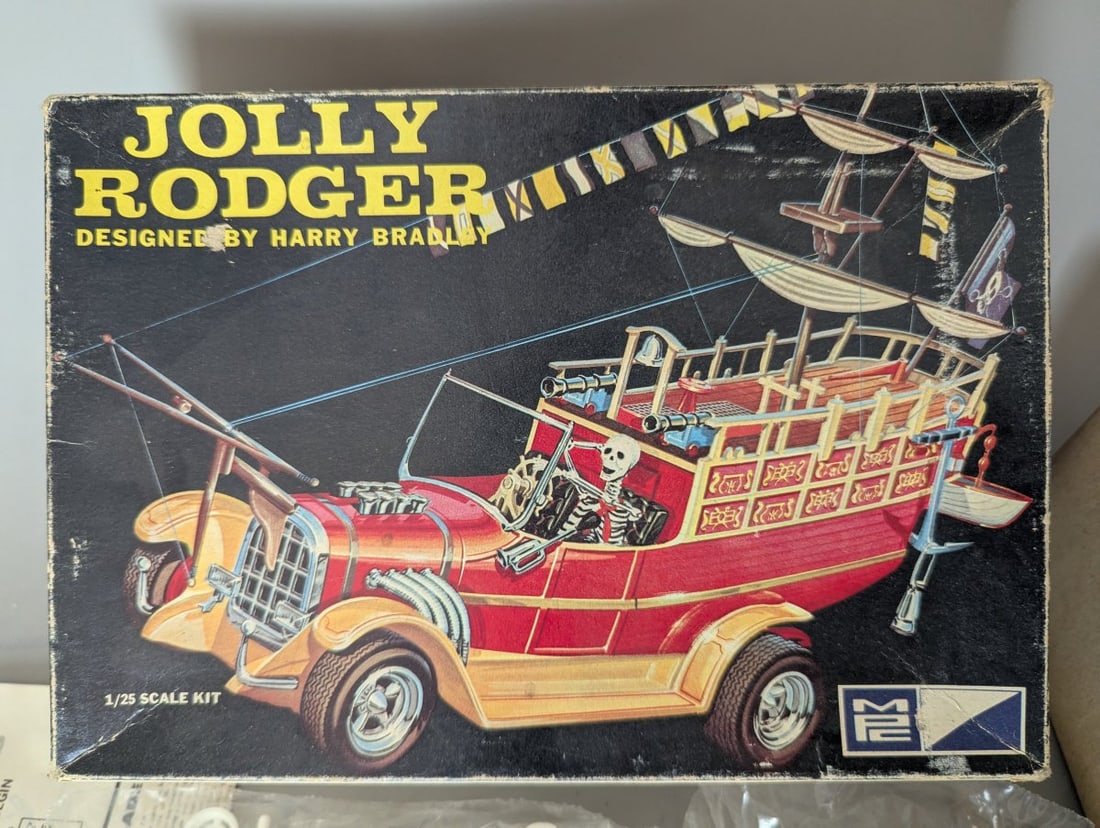 MPC Jolly Rodger Model Kit 1/25 Scale Harry Bradley Vintage Unbuilt Collectible - 2