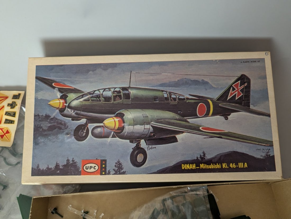 Vintage UPC Mitsubishi Ki. 46-III A Dinah Model Kit by Jack Eidson - 2