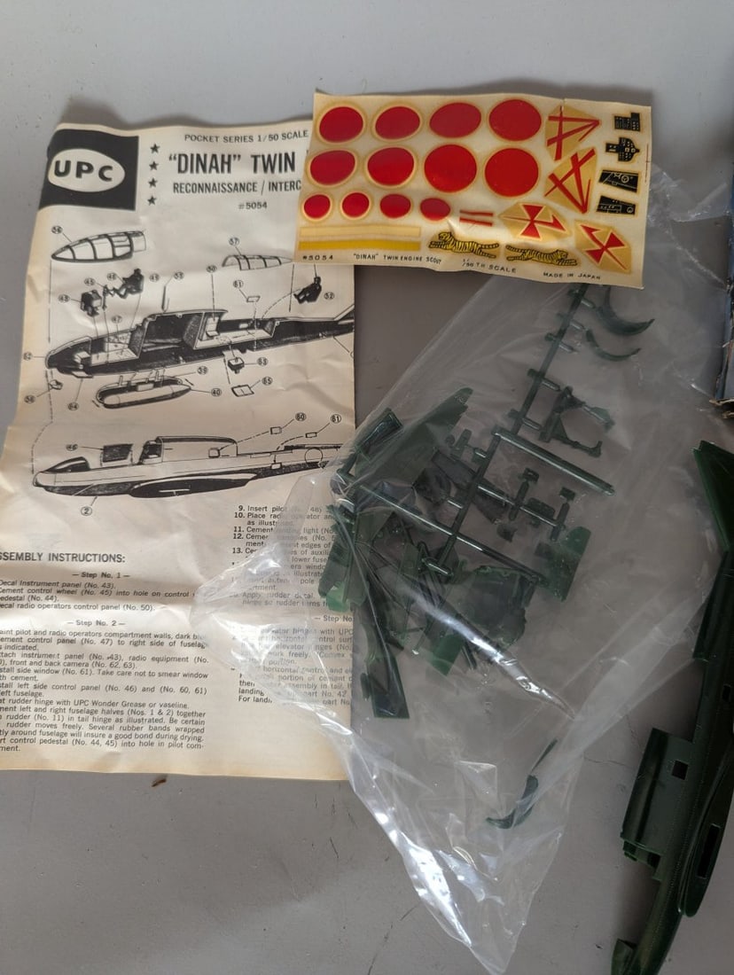 Vintage UPC Mitsubishi Ki. 46-III A Dinah Model Kit by Jack Eidson - 4