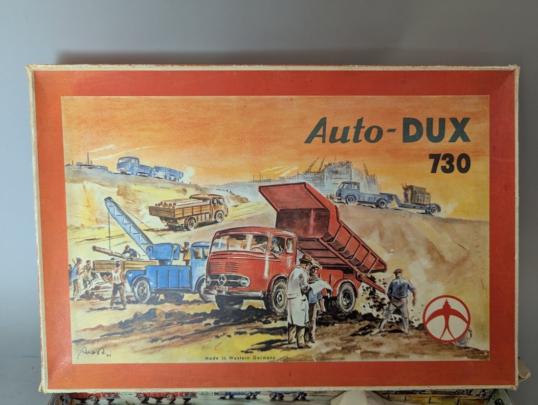 Vintage Auto-DUX 730 Construction Truck Set German Toy New Old Stock Collector's Item - 2