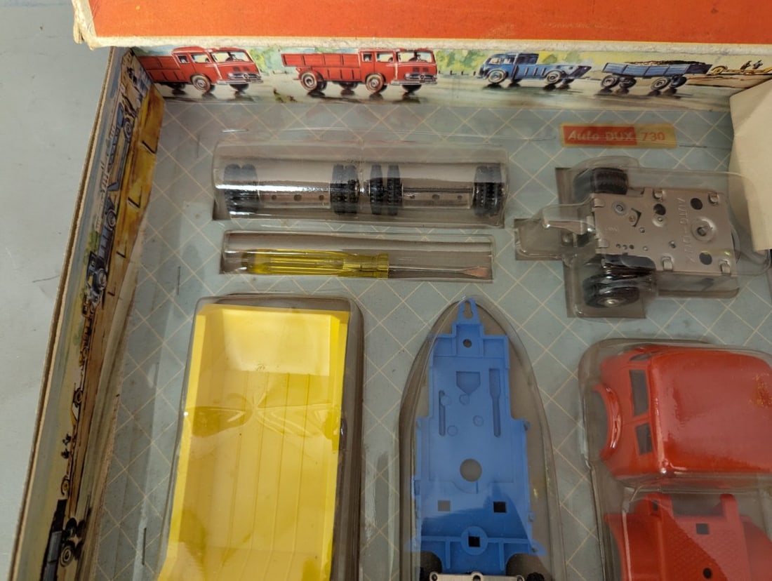 Vintage Auto-DUX 730 Construction Truck Set German Toy New Old Stock Collector's Item - 5