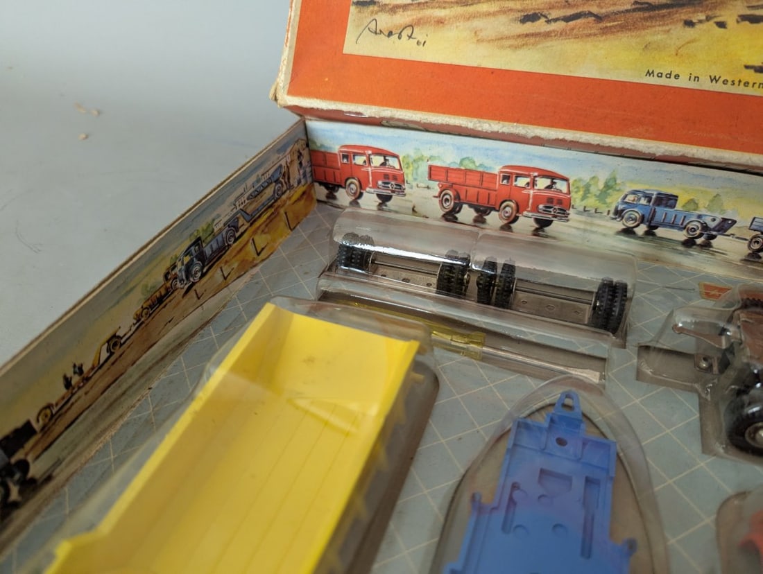 Vintage Auto-DUX 730 Construction Truck Set German Toy New Old Stock Collector's Item - 8