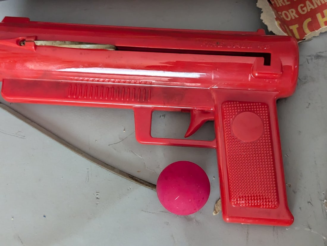 Vintage Kusan Fire Ball 45 Toy Gun Set Complete with Box & Instructions Rare Collectible - 2