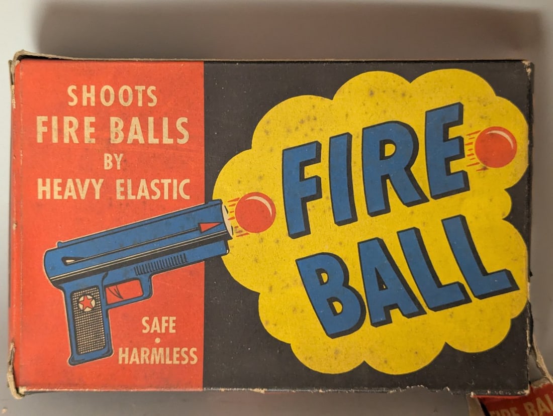 Vintage Kusan Fire Ball 45 Toy Gun Set Complete with Box & Instructions Rare Collectible - 5