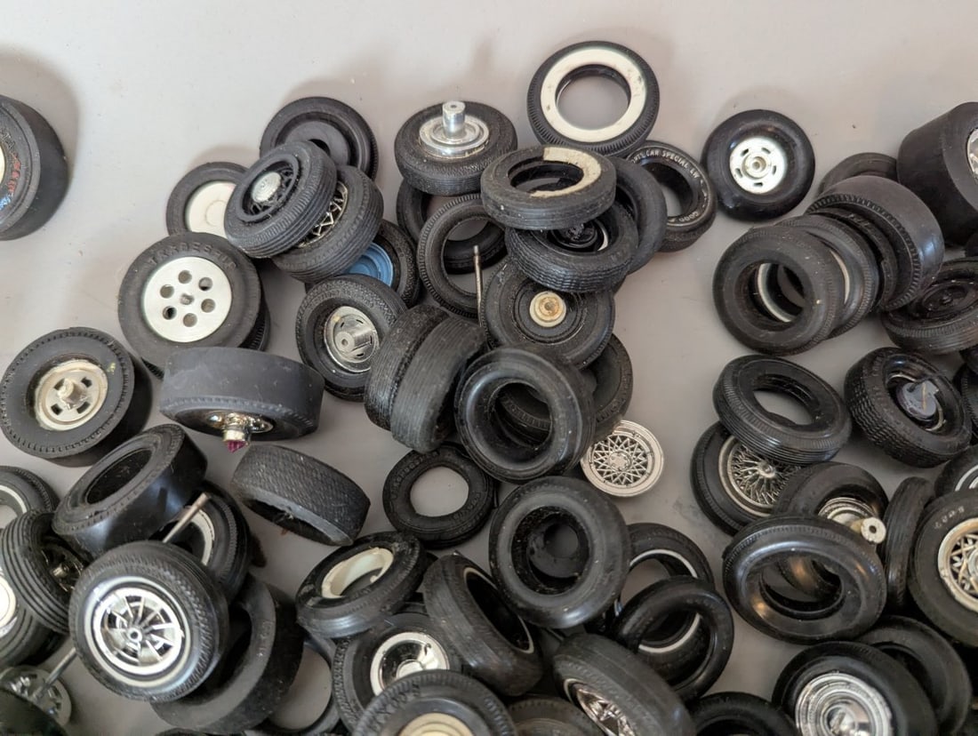 Large Lot of Assorted Model Kit Wheels and Tires for 1/24 1/25 Scale Projects - 6