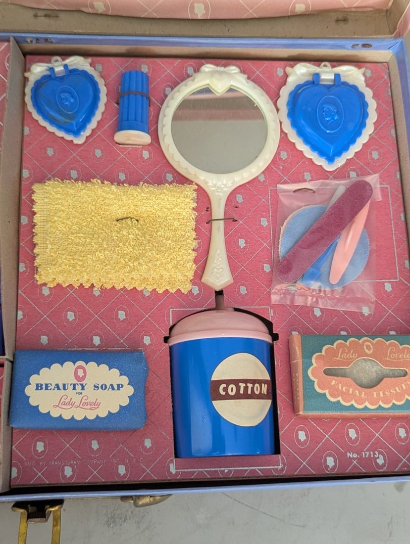 Vintage Transogram Lady Lovely Beauty Kit No. 1713 Mid-Century Toy Collector's Dream - 4