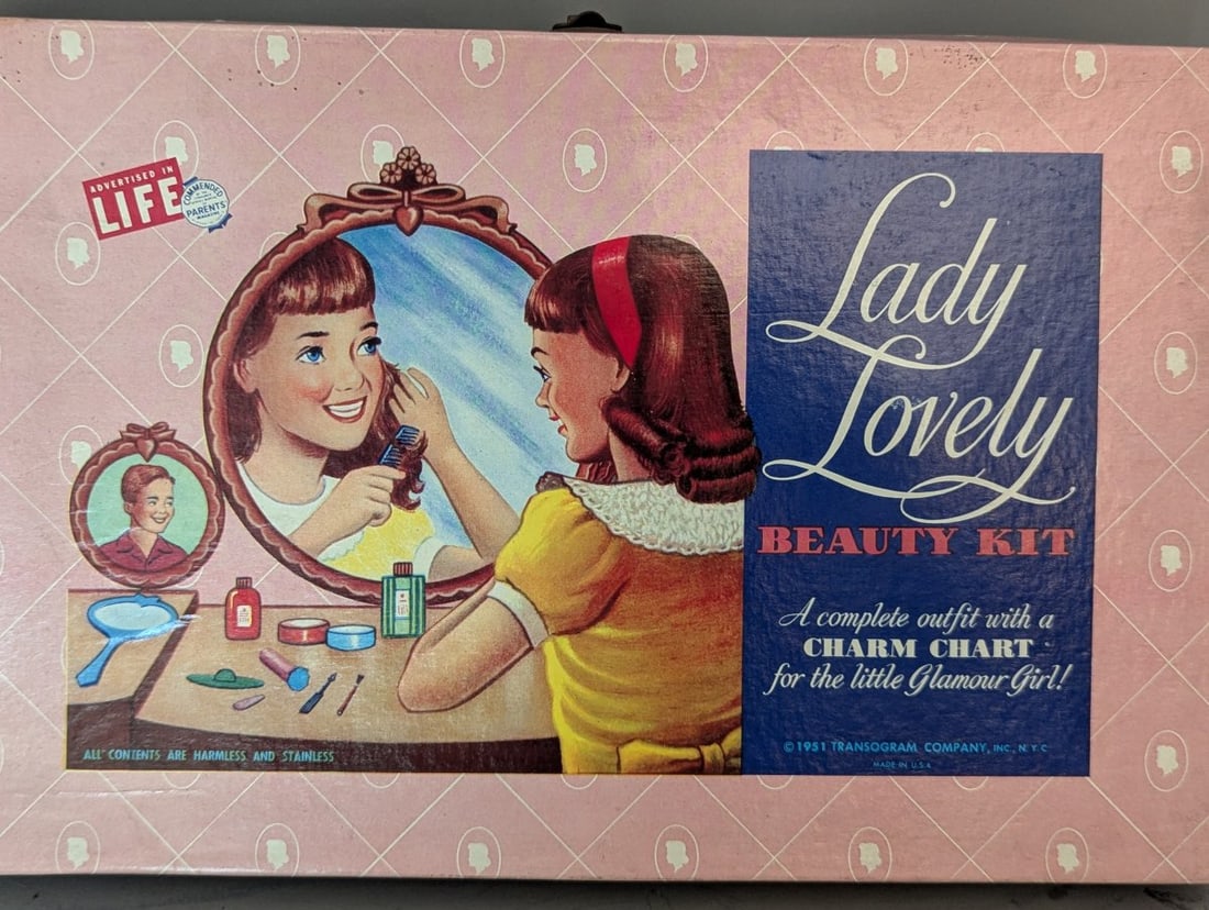 Vintage Transogram Lady Lovely Beauty Kit No. 1713 Mid-Century Toy Collector's Dream - 6