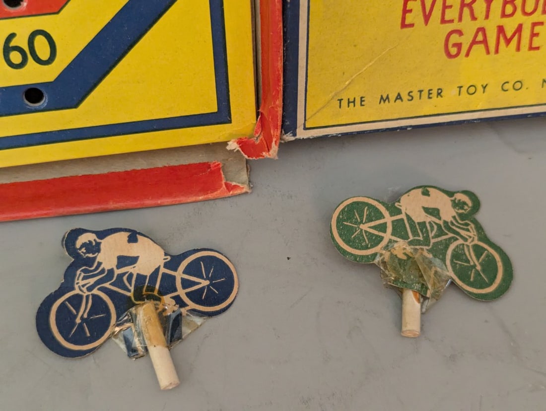 Vintage The Bike Race Game No. 65 The Master Toy Co Rare Collectible Board Game - 5