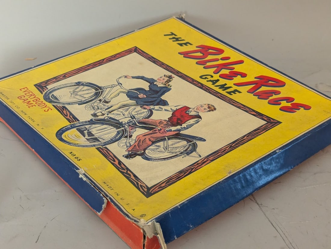 Vintage The Bike Race Game No. 65 The Master Toy Co Rare Collectible Board Game - 6