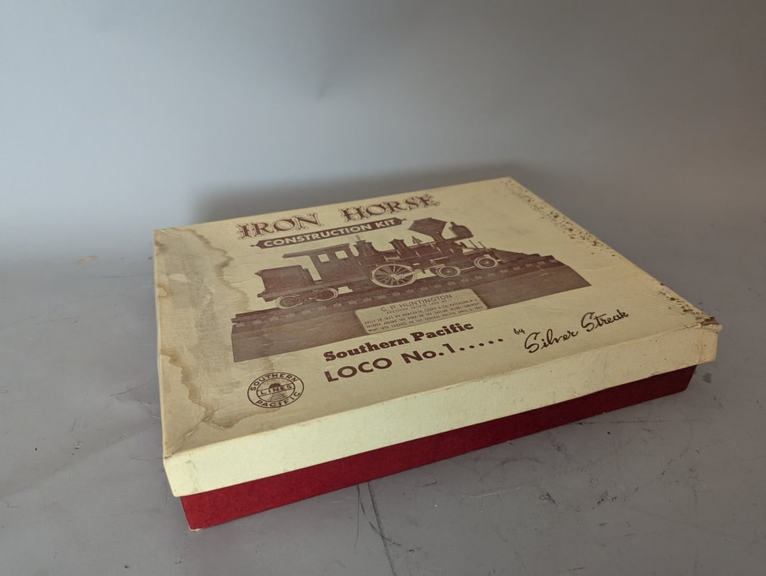 Silver Streak Iron Horse C.P. Huntington Loco No. 1 Model Kit Vintage Construction - 6