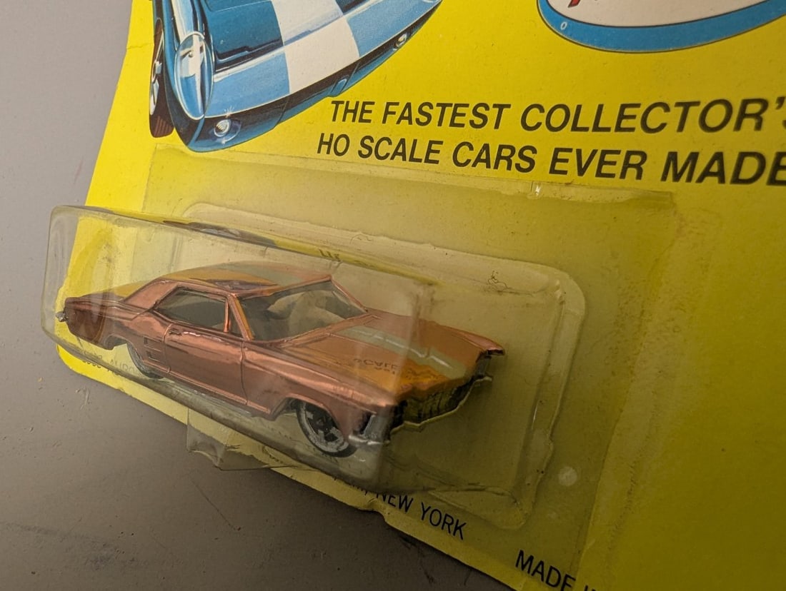 1968 Aurora Speedline Buick Riviera Die-Cast Car NOS Metallic Copper Collectible Toy - 2