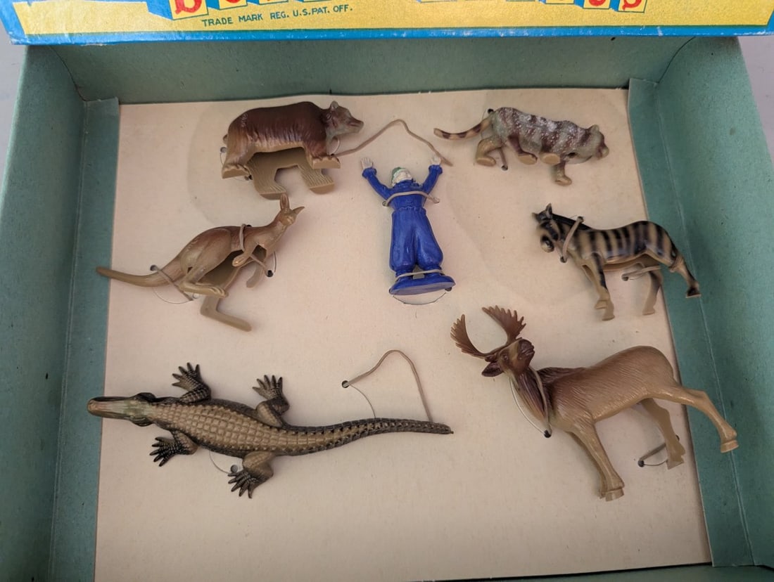 Vintage Beton Plastic Toy Set Z-251 Circus Animals New Old Stock Bergen Toy Co - 3