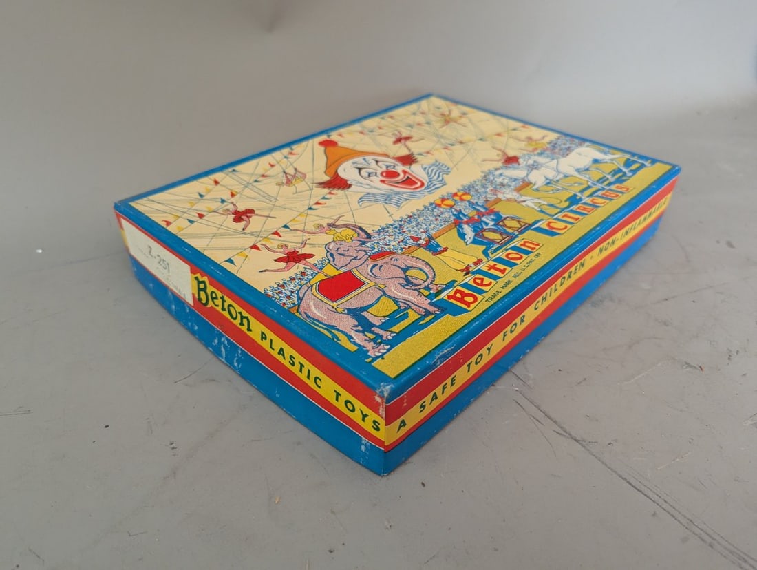 Vintage Beton Plastic Toy Set Z-251 Circus Animals New Old Stock Bergen Toy Co - 7