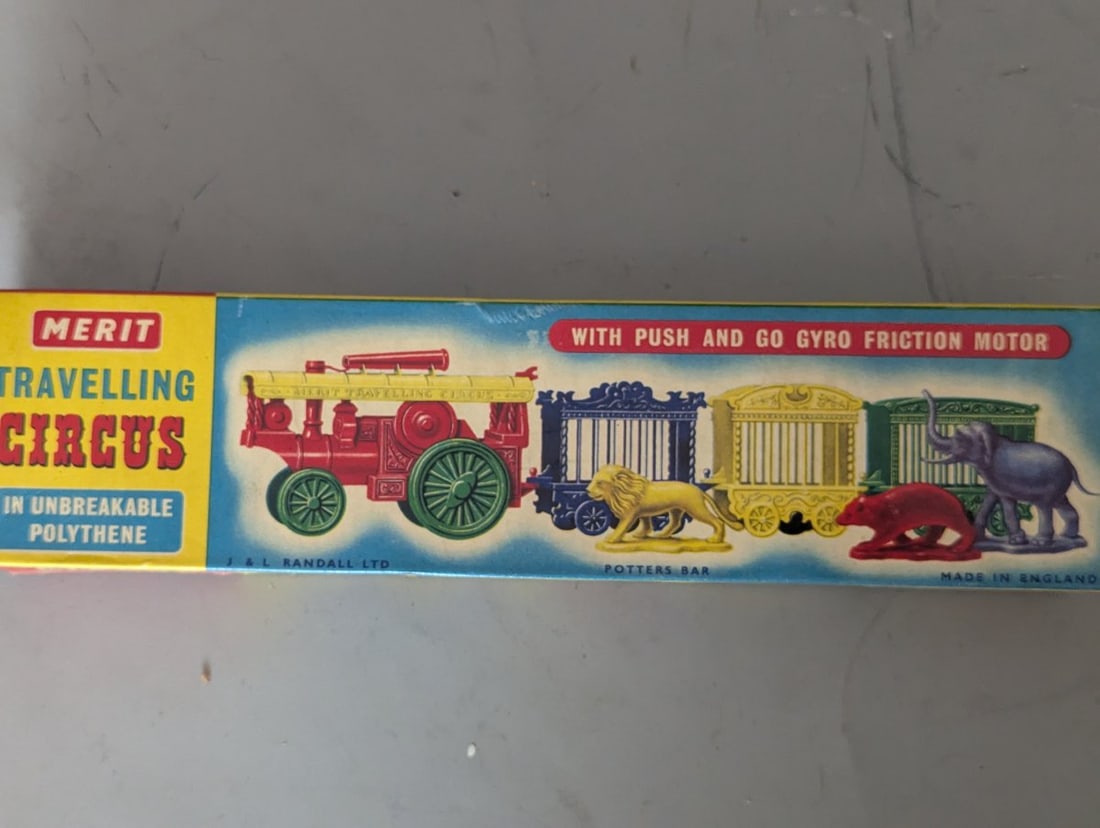 Merit Travelling Circus Friction Toy Set Cat. No. 7865 Vintage Toy J & L Randall Ltd - 3