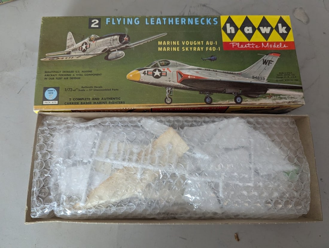 Hawk Vintage Model Airplane Kits Collection 2-in-1 by Bill Campbell New Old Stock - 3