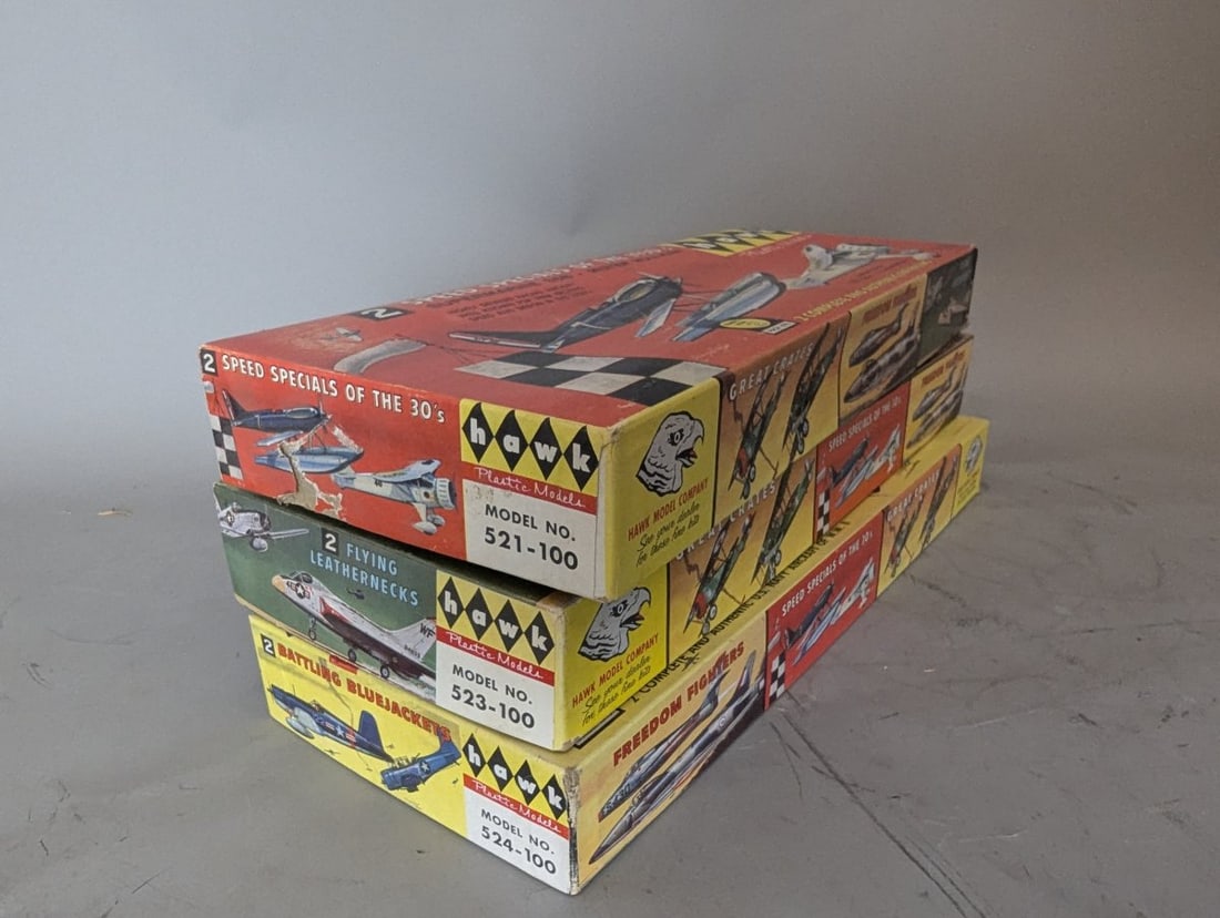 Hawk Vintage Model Airplane Kits Collection 2-in-1 by Bill Campbell New Old Stock - 5