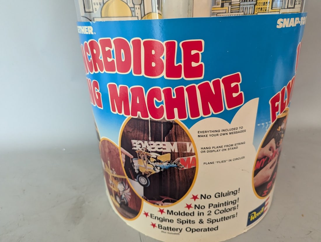 Vintage Revell Incredible Flying Machine Motorized Store Display Aviation Collectible - 4
