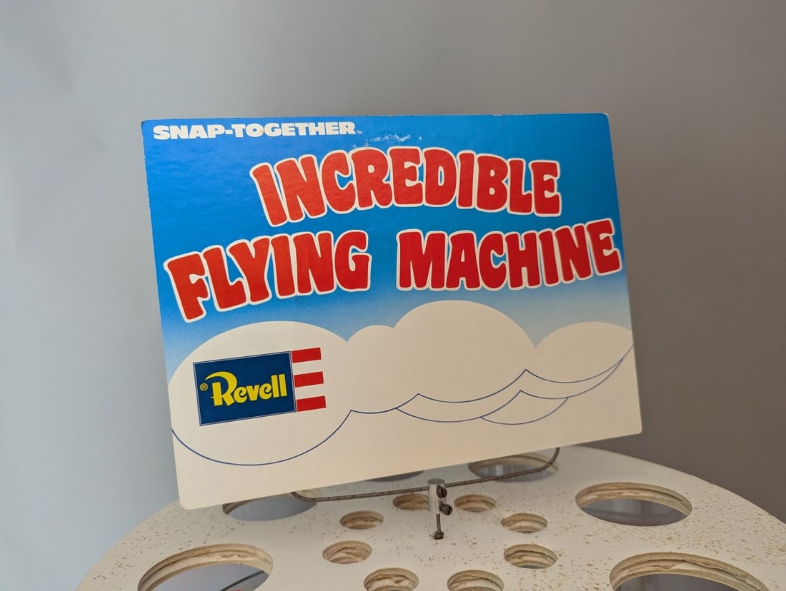 Vintage Revell Incredible Flying Machine Motorized Store Display Aviation Collectible - 8
