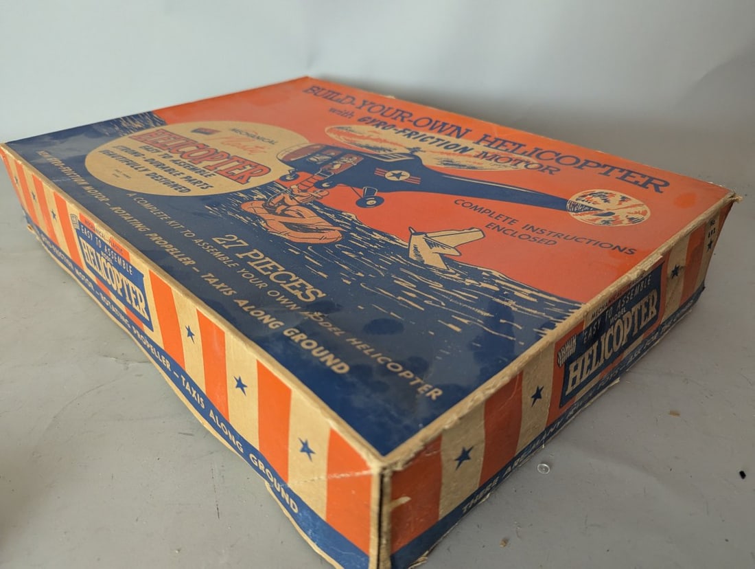 Irwin Build Your Own Helicopter Model Kit with Gyro-Friction Motor Vintage Collectible - 8