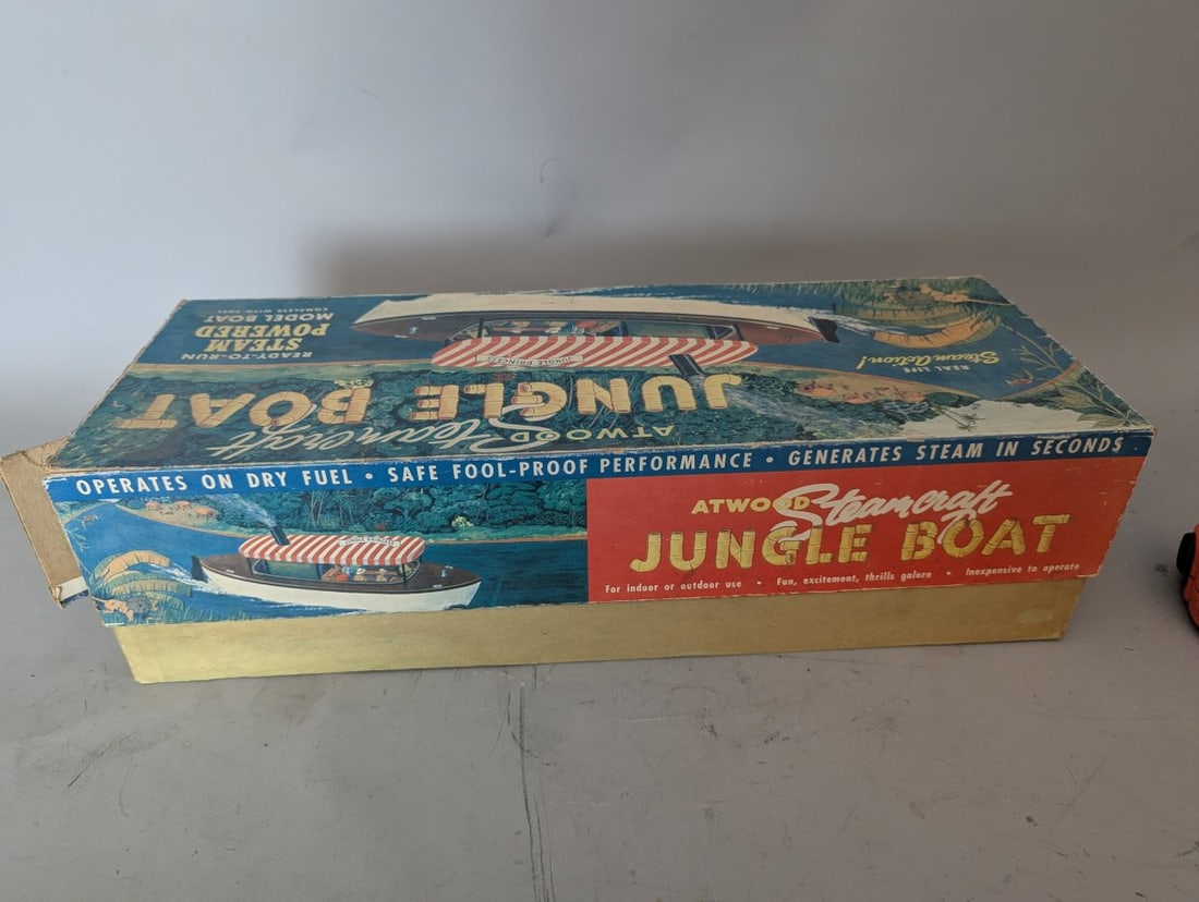 Atwood Steamcraft Jungle Boat Model No. 5103 Steam Powered Collectible Toy Rare NOS - 6