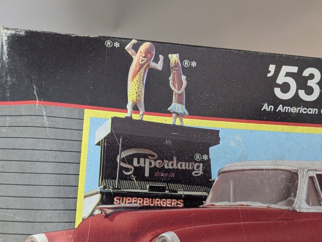 1988 Monogram 1/24 Scale '53 Chevy 2'n'1 Model Kit with Superdawg Box Art - 5