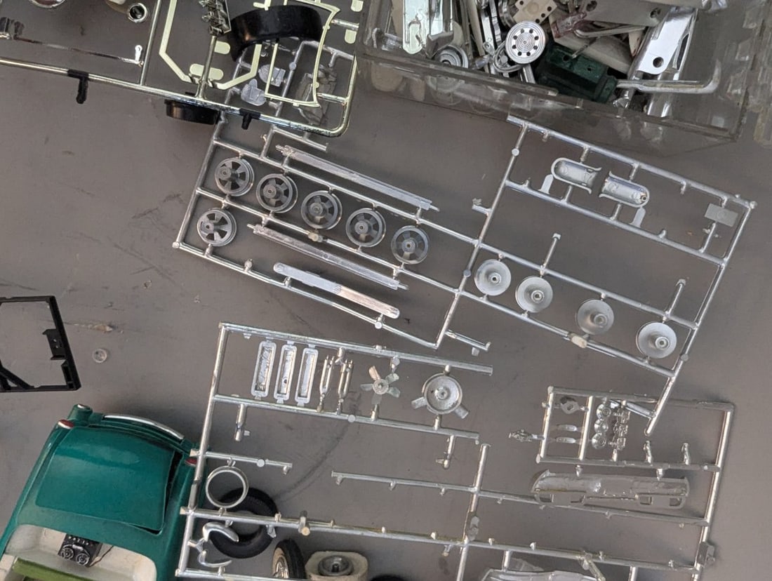 Large Lot Vintage Assorted Model Car Kit Parts For Restoration or Custom Projects - 7