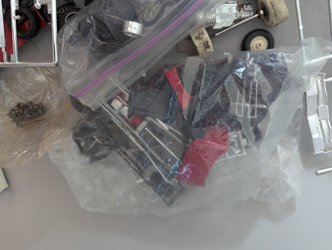 Large Lot Vintage Assorted Model Car Kit Parts For Restoration or Custom Projects - 8