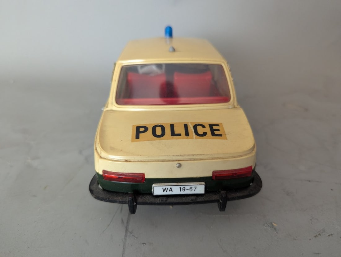 Anker Spielzeug Wartburg 353 Polizeiauto Vintage Toy Car with Original Box - 6