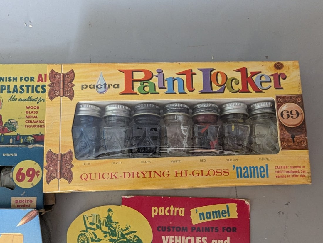Vintage Pactra Hobby Paint Sets Lot of 7 Old Stock for Models and Collectors - 6