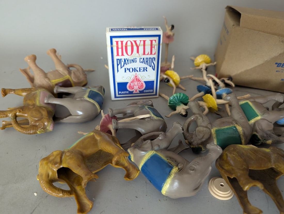 Beton Plastic Toys Circus Lady on Elephants Set ZC-101 New Old Stock Vintage Collectible - 6