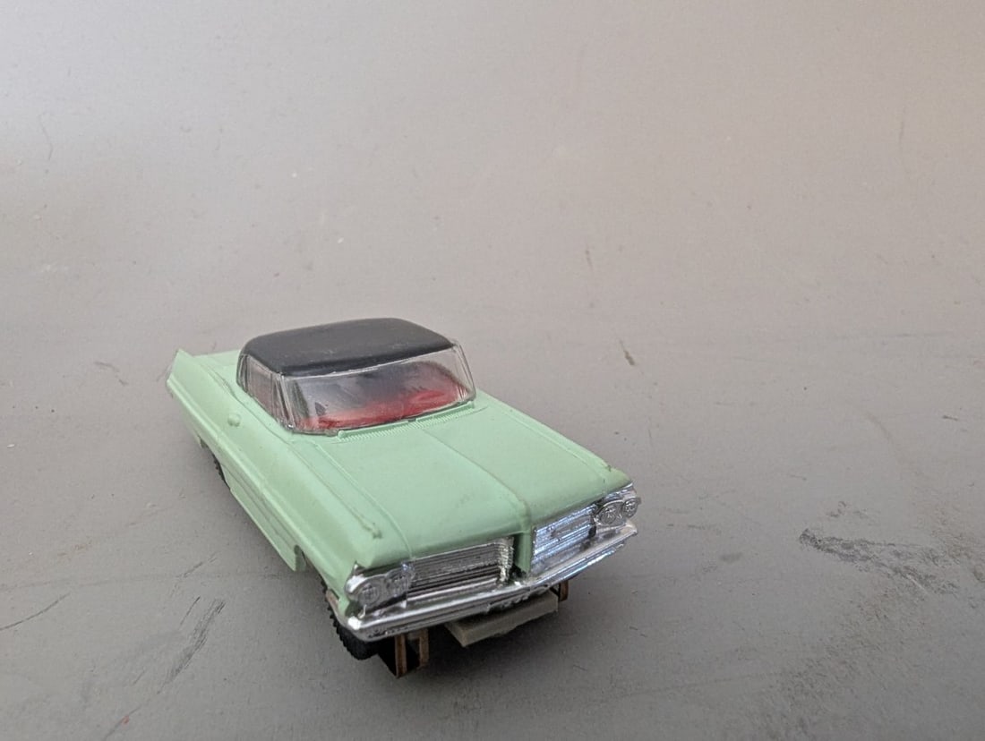 Vintage Marusan SAN HO Scale Slot Car 1963 Pontiac Grand Prix #1290 Collectible - 3