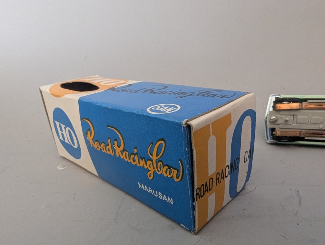 Vintage Marusan SAN HO Scale Slot Car 1963 Pontiac Grand Prix #1290 Collectible - 6