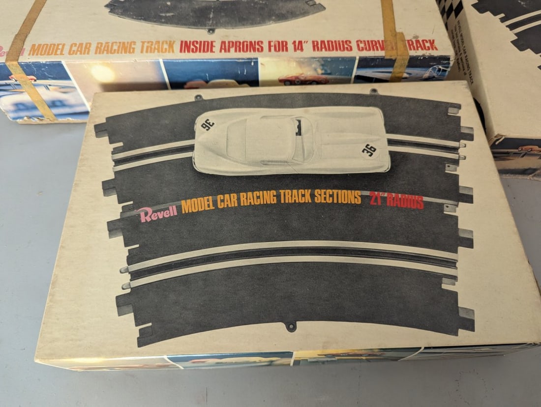 Vintage Revell Model Car Racing Track Collection 1/32 Scale Accessories 1960s - 2