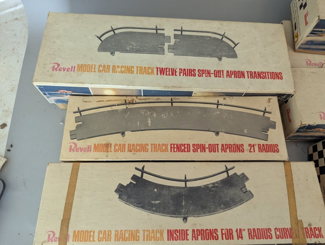 Vintage Revell Model Car Racing Track Collection 1/32 Scale Accessories 1960s - 5
