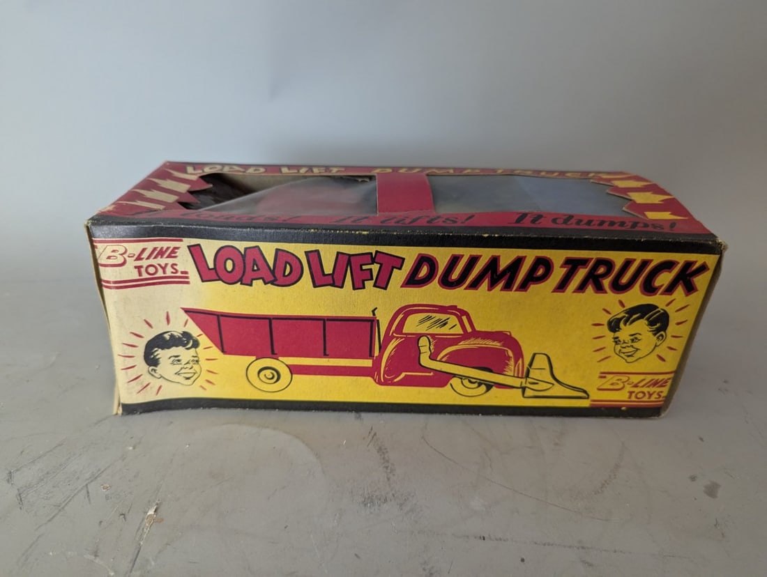 Vintage B-Line Toys Load Lift Dump Truck No. 250 Classic Toy Collectible - 3