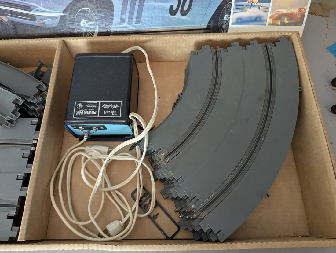 Revell Gran Turismo Racing Set Vintage Slot Car Track Incomplete Collectible Toy - 2
